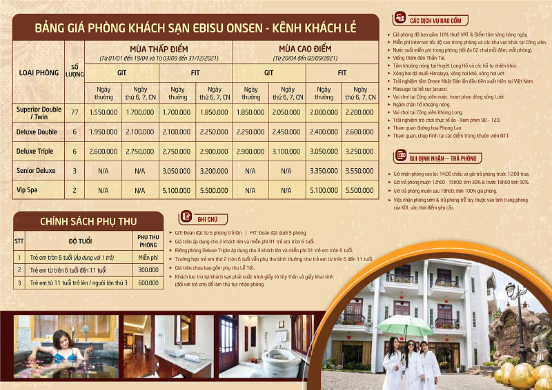 Kinh nghiệm du lịch Núi Thần Tài. Bảng giá phòng khách sạn