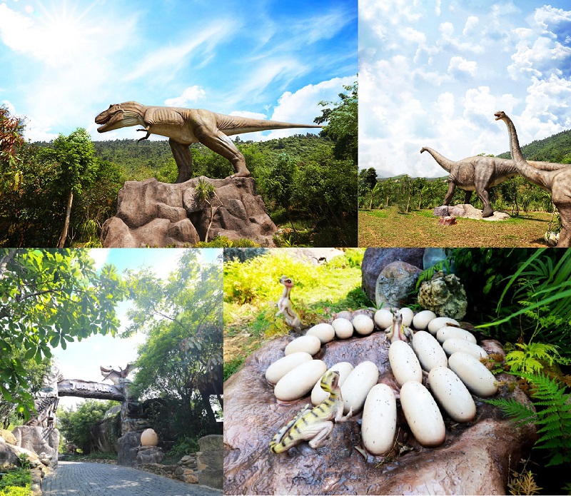 Kinh nghiệm du lịch Núi Thần Tài. Công viên khủng long