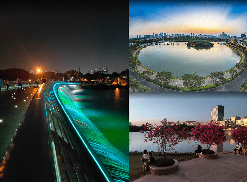 Địa điểm đẹp ở Sài Gòn. Đi đâu hẹn hò ở TPHCM? Công viên bán nguyệt & cầu ánh sao