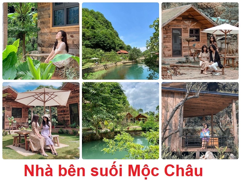 Homestay Mộc Châu check in đẹp, Nhà bên Suối Mộc Châu