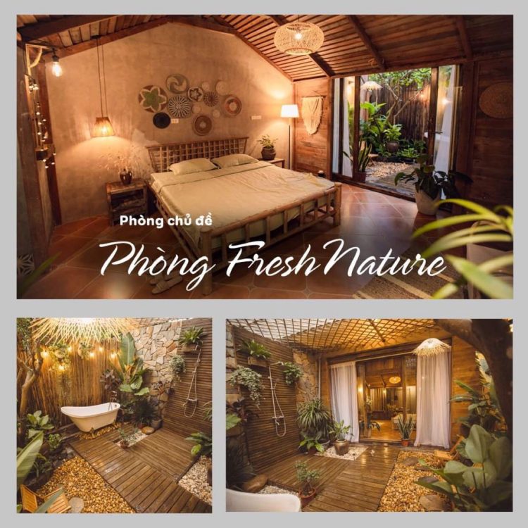Top homestay Hà Nội view đẹp. Phòng Fresh Nature của Lii's Homestay