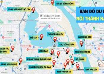 Bản đồ du lịch nội thành Hà Nội