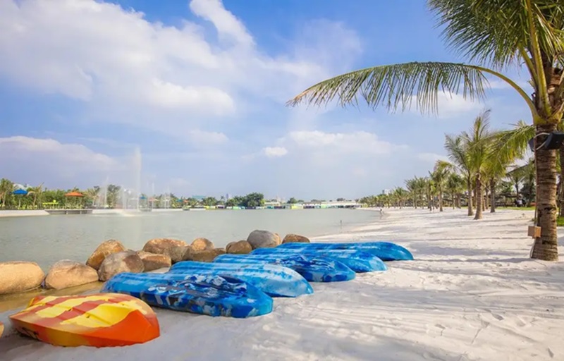 Bãi biển đẹp gần Hà Nội. Bãi biển nhân tạo gần Hà Nội