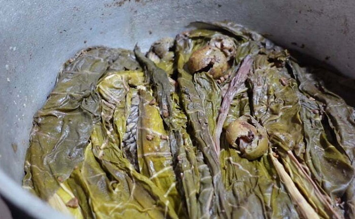 Món ăn đặc sản Phú Thọ. Búp khoai kho