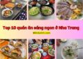 Quán ăn sáng ở Nha Trang. Quán ăn sáng ngon ở Nha Trang