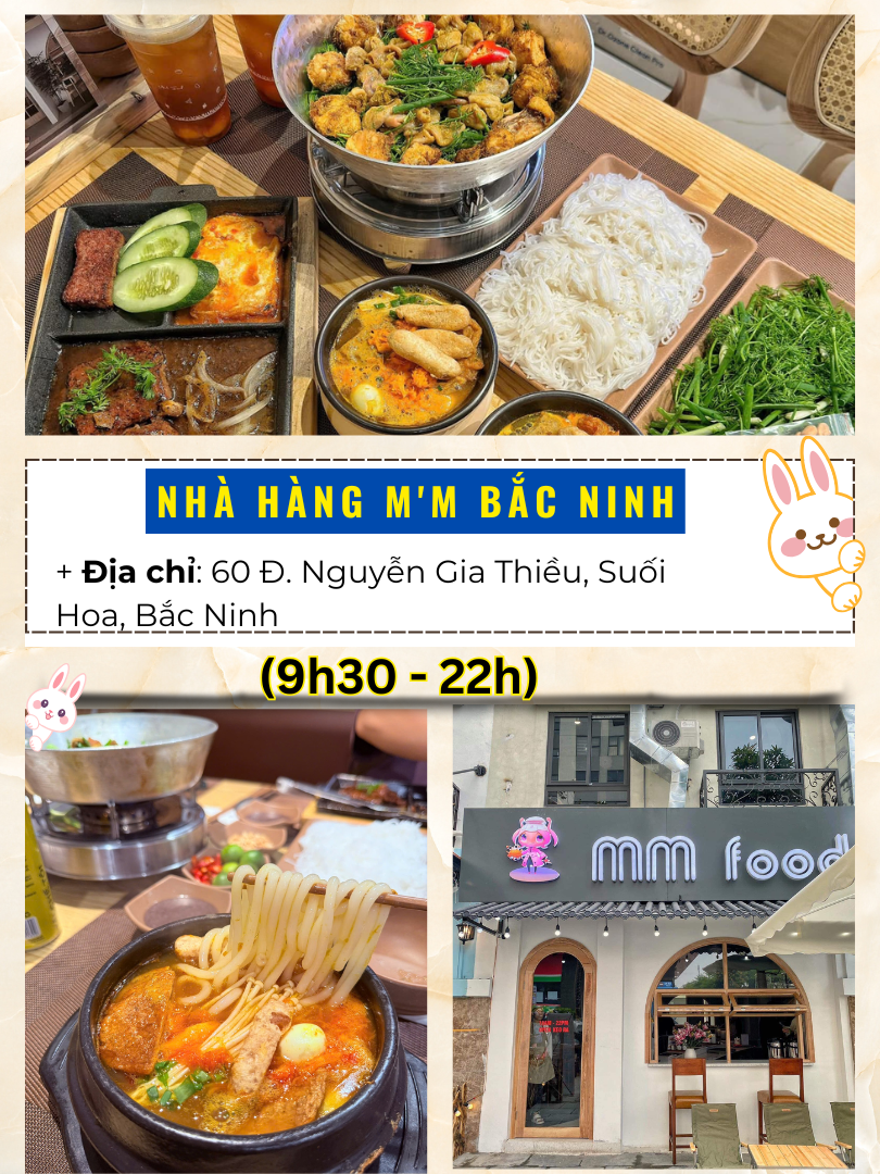Bắc Ninh có nhà hàng, quán ăn nào ngon rẻ? Nhà Hàng M M Bắc ninh
