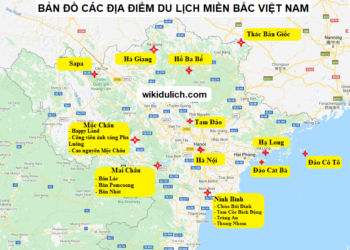 Bản đồ du lịch miền Bắc Việt Nam mới và chi tiết