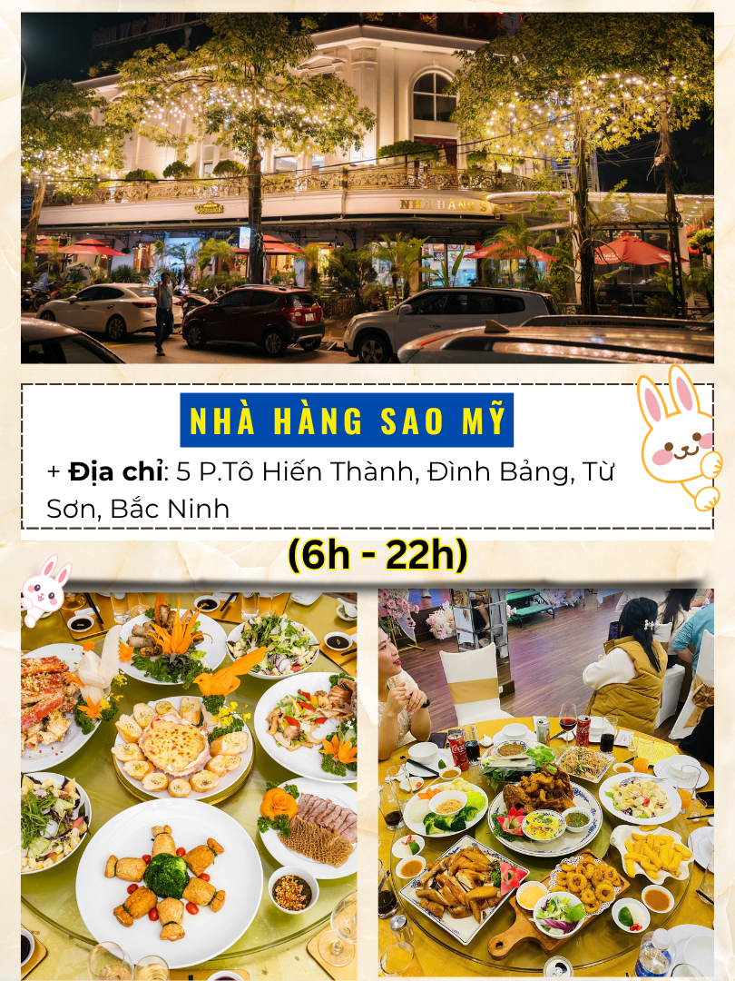 Nhà hàng, quán ăn ngon đông khách ở Bắc Ninh. Nhà hàng Sao Mỹ