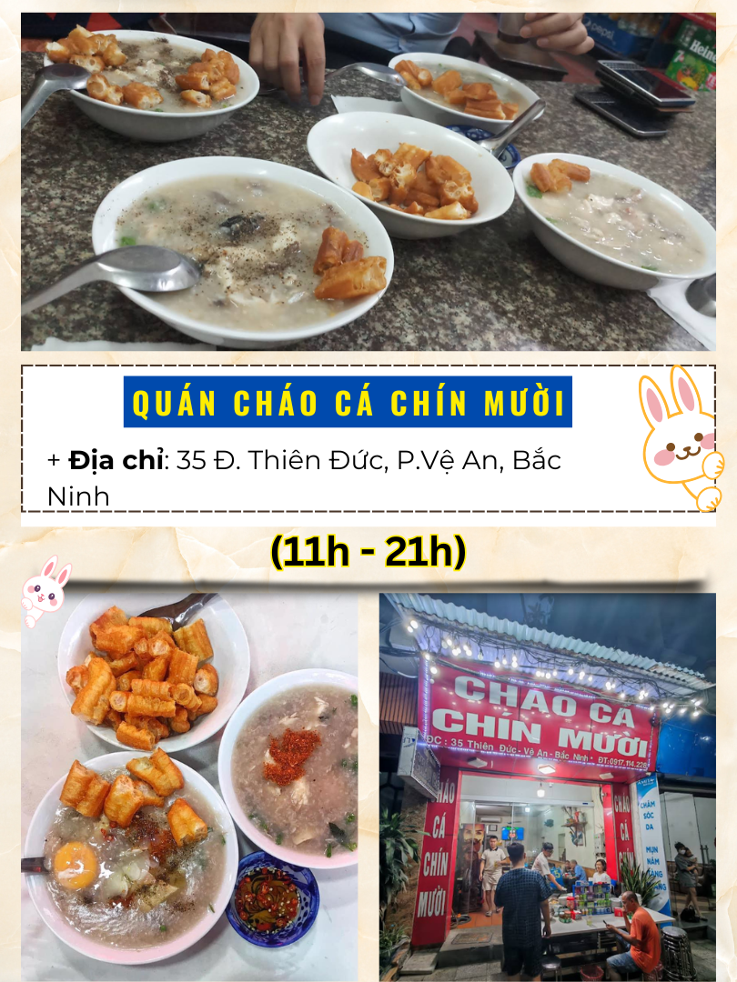 Nhà hàng, quán ăn ngon ở Bắc Ninh. Cháo cá Chín Mười