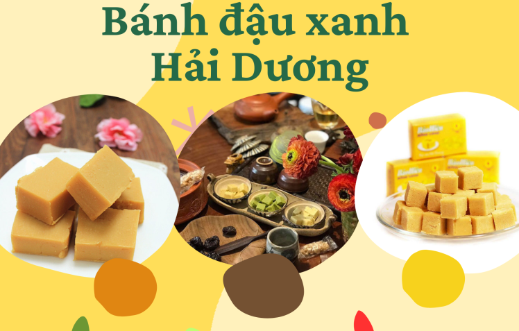 Đặc sản Hải Dương làm quà. Bánh đậu xanh