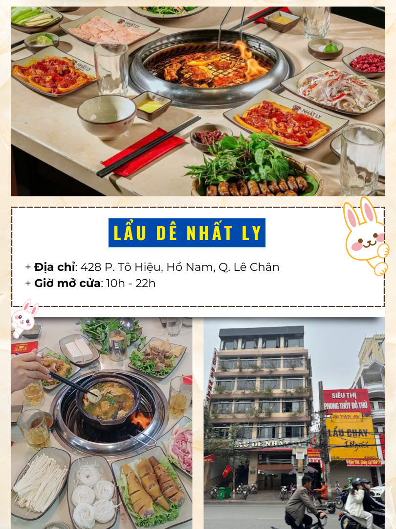 Địa chỉ các nhà hàng, quán ăn ngon ở Hải Phòng giá rẻ, đông khách. Lẩu dê Nhất Ly