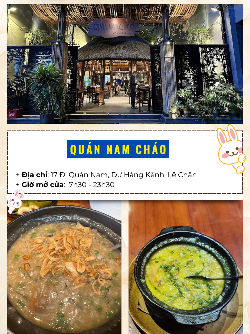 Hải Phòng có quán ăn nào ngon rẻ? Quán Nam Cháo Hải Phòng