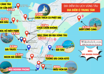 Bản đồ du lịch Vũng Tàu mới nhất