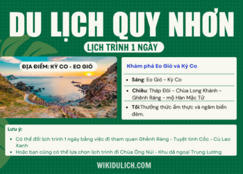 Lịch trình du lịch Quy Nhơn 1 ngày tham khảo, chi tiết