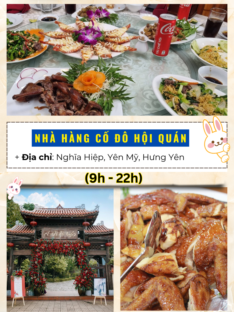 Ăn ở đâu Hưng Yên? Nhà hàng Cố Đô Hội Quán