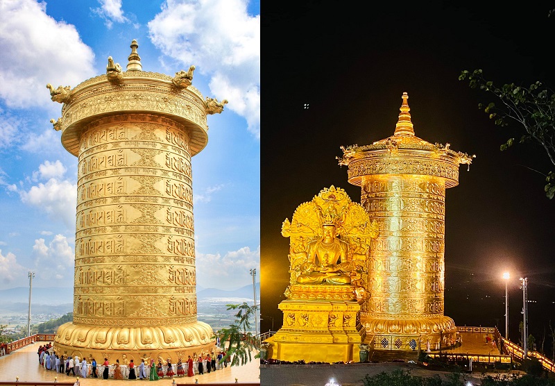 Review Samten Hills Đà Lạt. Đại bảo tháp Kinh Luân