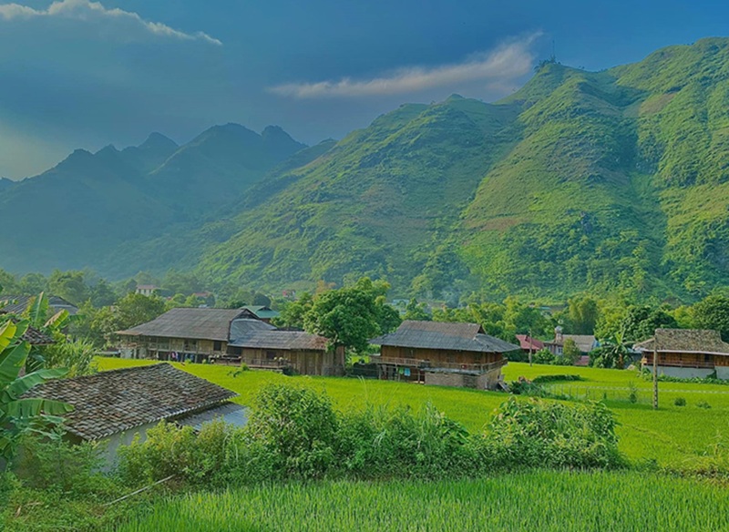 Bản làng đẹp ở Hà Giang. Bản làng nổi tiếng ở Hà Giang