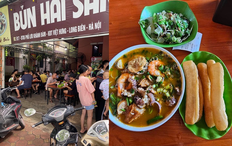 Quán bún hải sản ngon, nổi tiếng ở Hà Nội. Ăn bún hải sản ở đâu Hà Nội? Quán bún hải sản B17