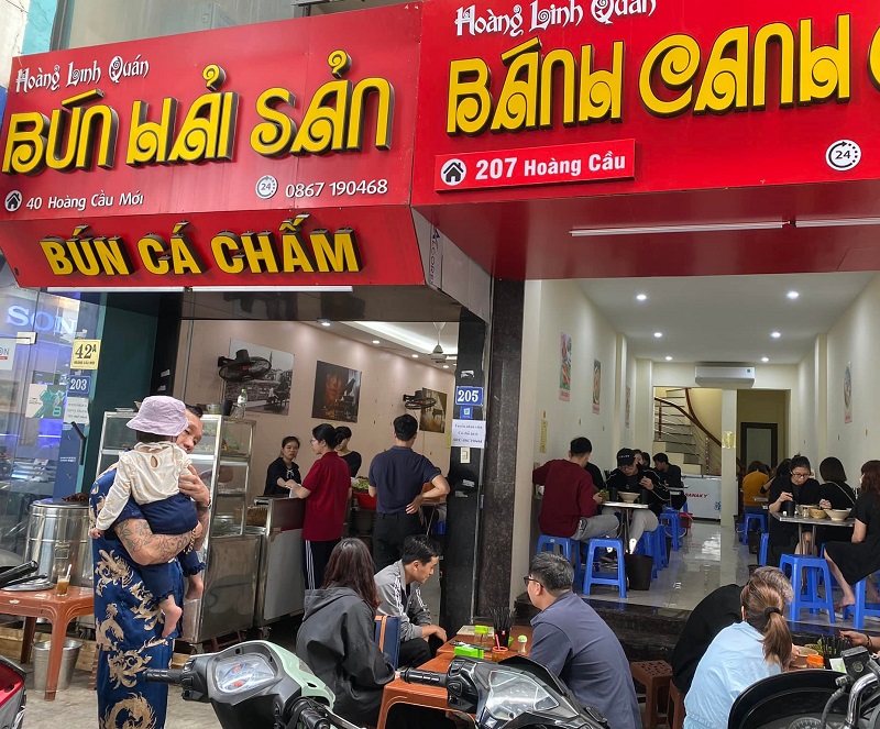 Quán bún hải sản ngon, nổi tiếng ở Hà Nội. Ăn bún hải sản ở đâu Hà Nội? Hoàng Linh Quán