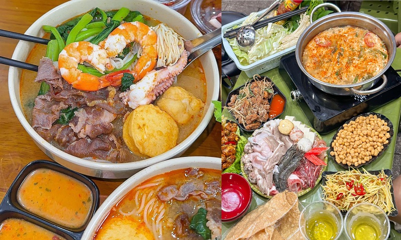 Quán bún hải sản ngon, nổi tiếng ở Hà Nội. Ăn bún hải sản ở đâu Hà Nội? Lẩu Yumi