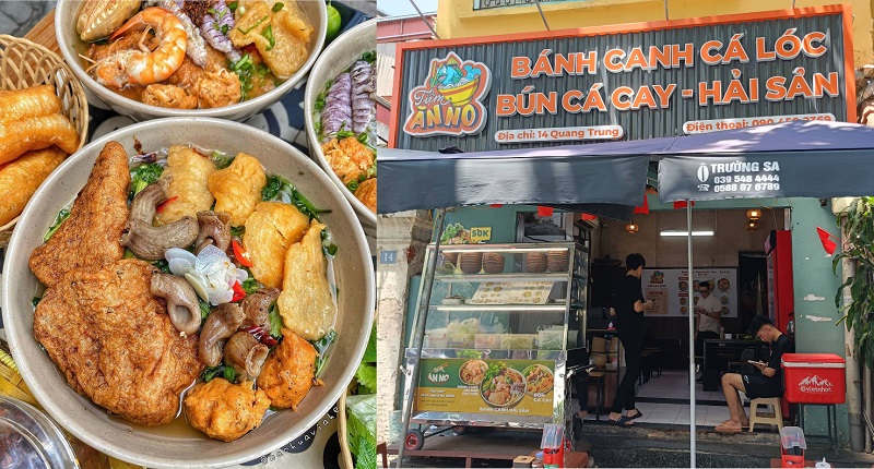 Quán bún hải sản ngon, nổi tiếng ở Hà Nội. Ăn bún hải sản ở đâu Hà Nội? Tiệm ăn no 14 Quang Trung