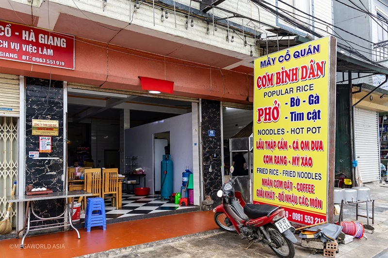 Quán ăn tối ở Mèo Vạc. Quán ăn tối nổi tiếng ở Mèo Vạc