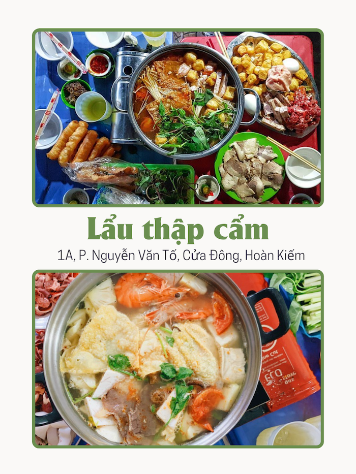 Quán lẩu ở Hà Nội. Lẩu thập cẩm Nguyễn Văn Tố