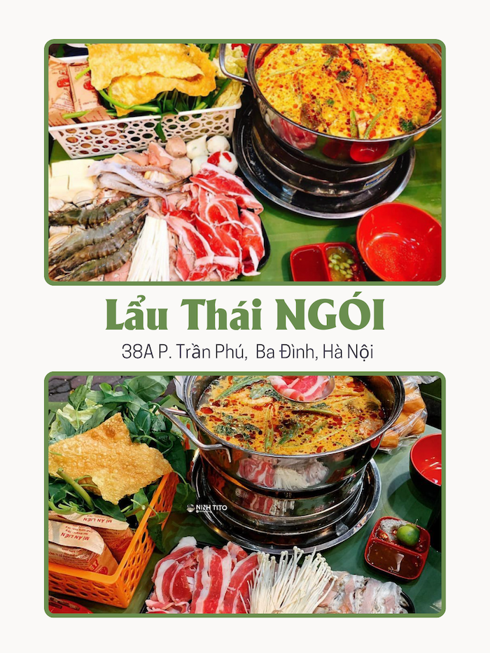 Ăn lẩu ở đâu Hà Nội? Lẩu thái Ngói CTR