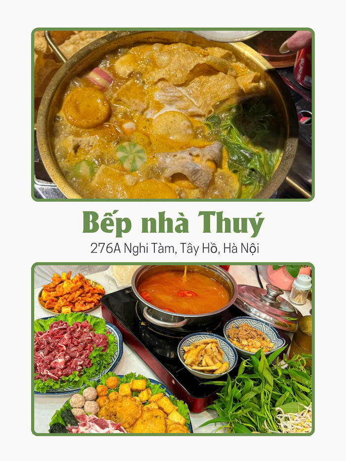 Quán lẩu Hà Nội - Bếp nhà Thuý