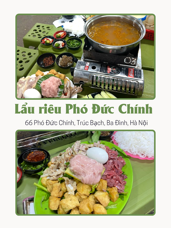 Lẩu riêu cua Phó Đức Chính