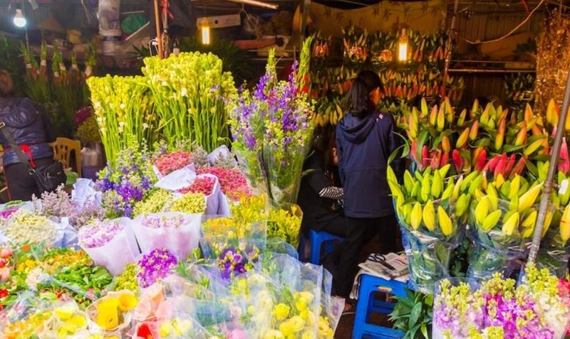 Chợ hoa tết ở Hà Nội. Chợ hoa tết truyền thống ở Hà Nội