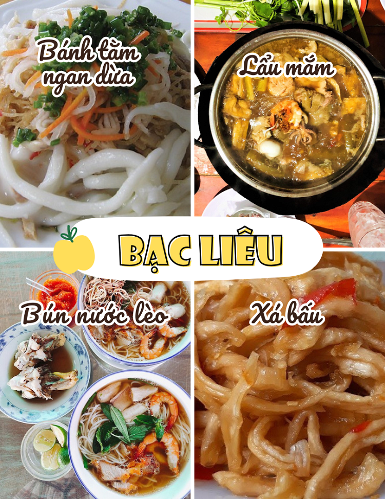 TOP món ăn ngon đặc sản miền Nam Việt Nam. Bạc Liêu