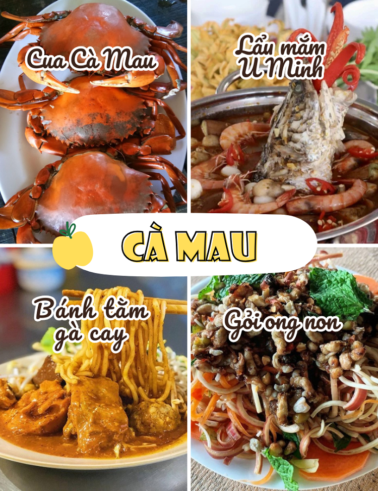 TOP món ăn ngon đặc sản miền Nam Việt Nam. Cà Mau