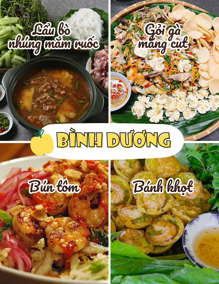 TOP món ăn ngon đặc sản miền Nam Việt Nam. Bình Dương