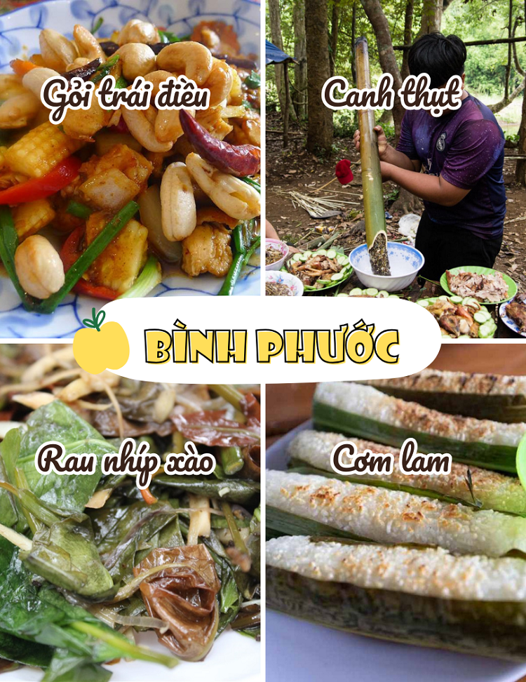TOP món ăn ngon đặc sản miền Nam Việt Nam. Bình Phước