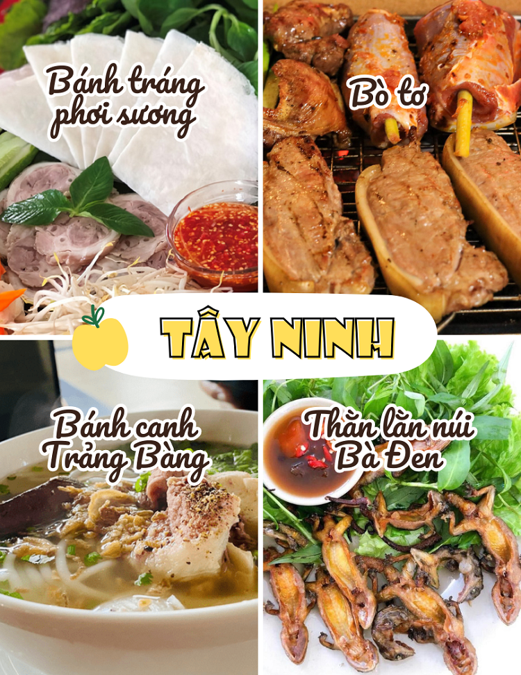 TOP món ăn ngon đặc sản miền Nam Việt Nam. Tây Ninh