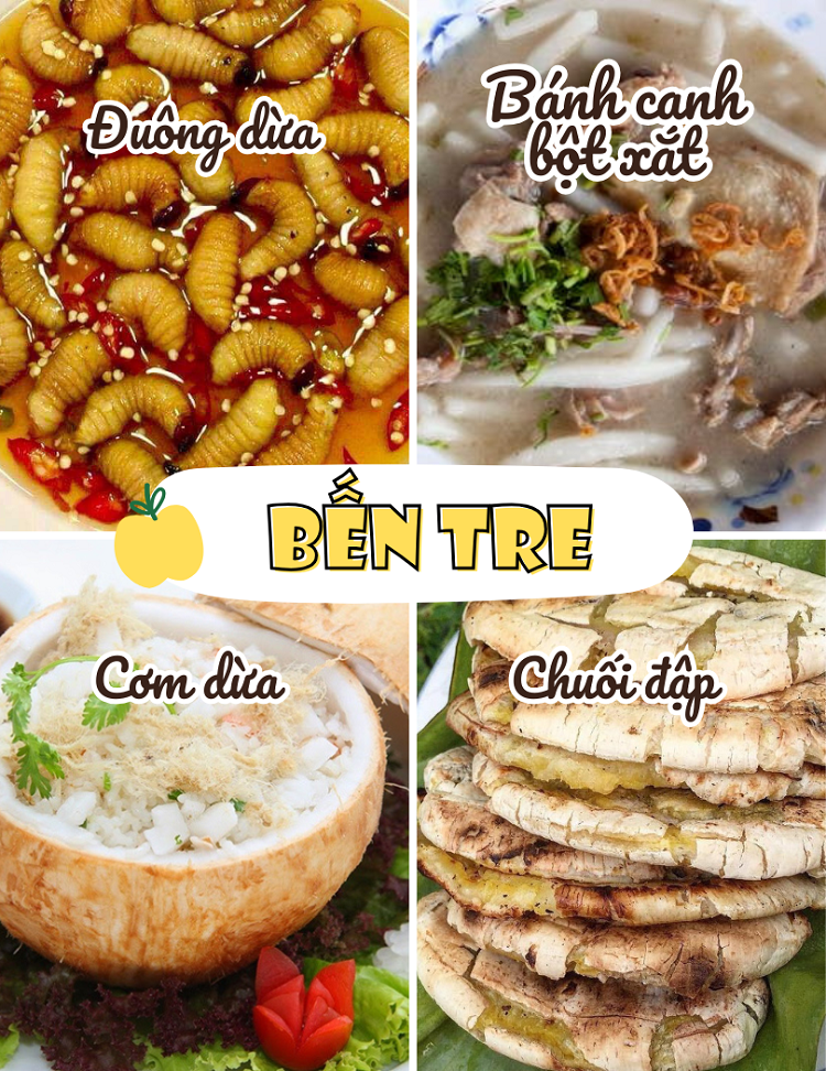 TOP món ăn ngon đặc sản miền Nam Việt Nam. Bến Tre