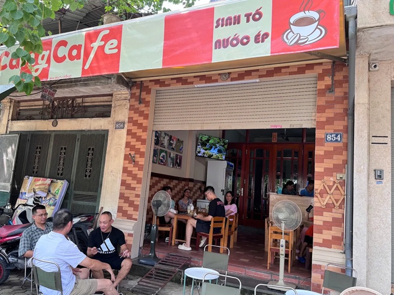 Quán cafe ven sông Hồng. Địa chỉ quán cafe ven sông hồng