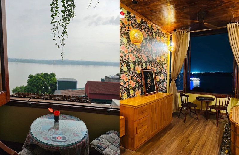 Quán cafe ven sông Hồng ở Hà Nội. Quán cafe ven sông giá rẻ ở Hà Nội