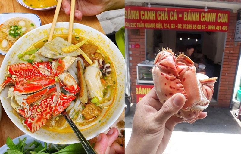 Quán bánh canh cua ở Sài Gòn. Quán bánh canh cua nổi tiếng ở Sài Gòn