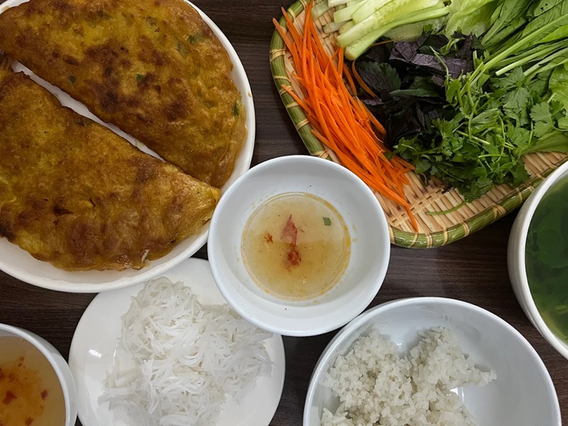 Quán bánh xèo bình dân ở Hà Nội. Quán bánh xèo ngon ở Hà Nội