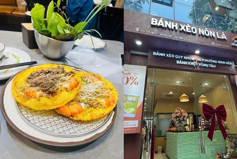 Quán bánh xèo ở Hà Nội. quán bánh xèo giá rẻ ở Hà Nội