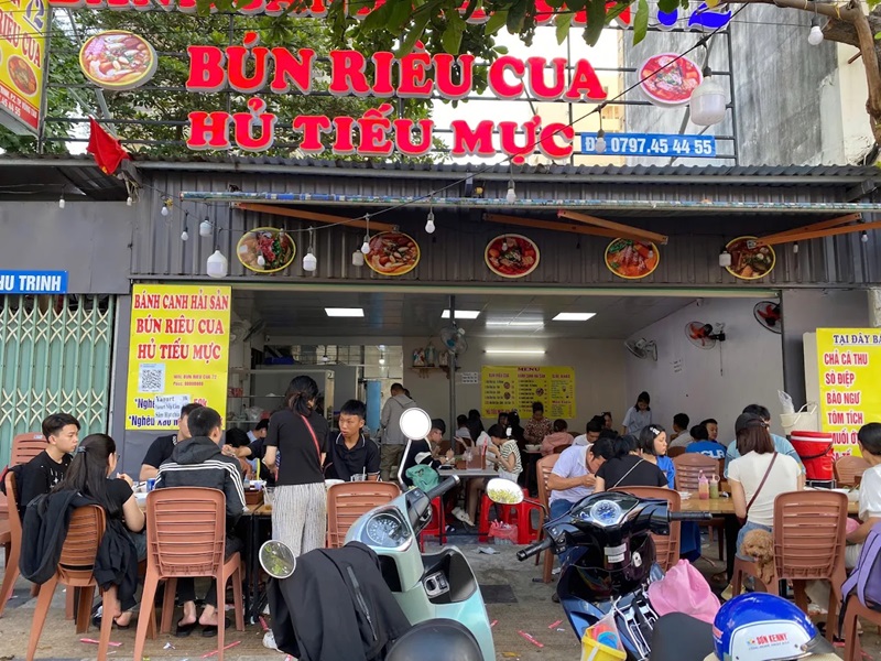 Quán bánh cạnh ghẹ ở Vũng Tàu. Quán bánh canh ghẹ nổi tiếng Vũng tàu