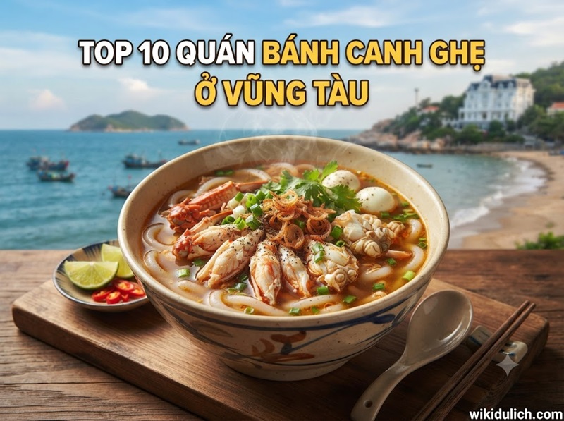 Quán bánh cạnh ghẹ ở Vũng Tàu. Quán bánh canh ghẹ nổi tiếng Vũng tàu