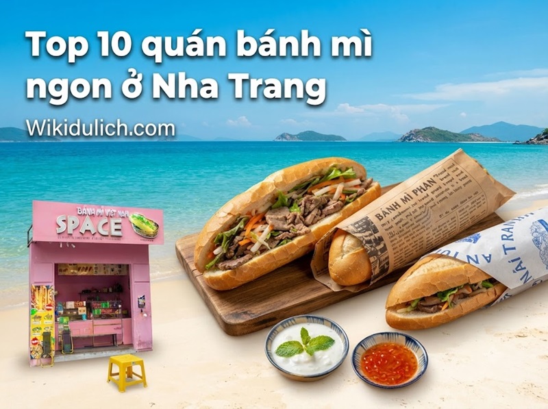 Quán bánh mì ở Nha Trang. Quán bánh mì nổi tiếng Nha Trang
