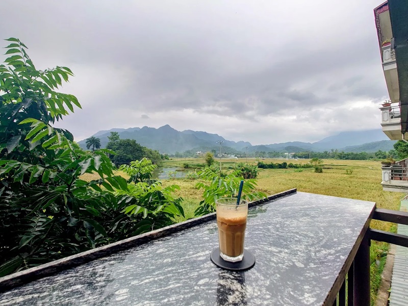 Quán cafe ở Mai Châu. Địa chỉ quán cafe ở Mai Châu view đẹp